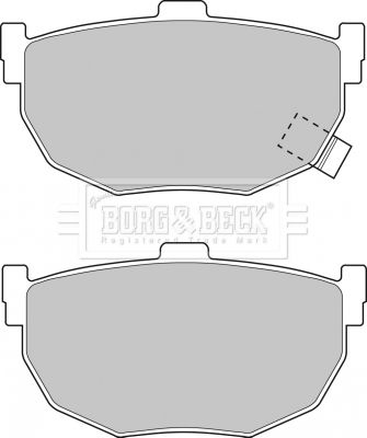 BORG & BECK Комплект тормозных колодок, дисковый тормоз BBP1527